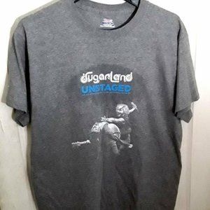 Sugarland Unstaged T Shirt Medium Band Tee Gray